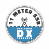 11 Meter SSB CB Radio DX Aufkleber (Vorderseite)