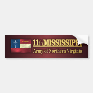 11. Mississippi-Infanterie (BA2) Autoaufkleber