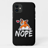 11 Nope Corgi Case-Mate iPhone Hülle (Rückseite)