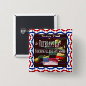 11. November - Ehrerbietung für alle, die gedient  Button (Vorne & Hinten)