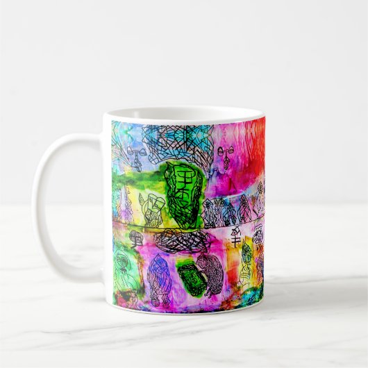 11 OZ - ABSTRAKTE ART KAFFEETASSE (Links)