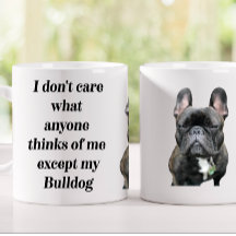 11-oz Black French Bulldog Tasse Funny Dog Tasse
