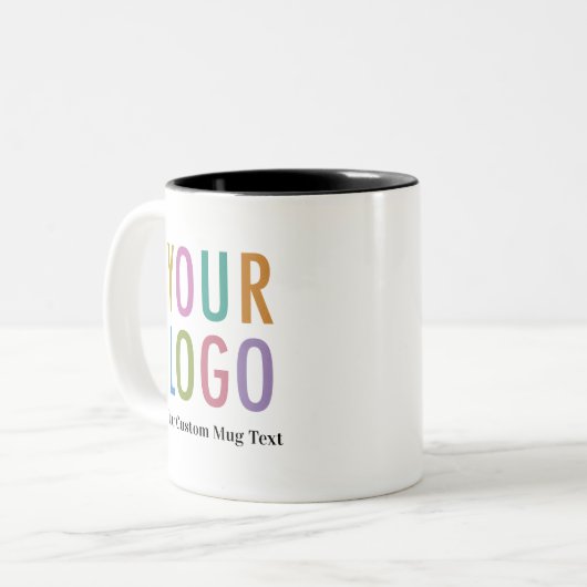 11 oz Black Inside Tasse Firmenlogo (Vorderseite Links)