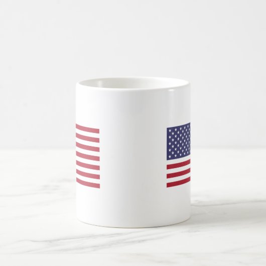 11 oz Classic Tasse mit Flag der USA (Mittel)