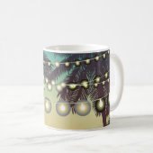 11 Oz. Coffee Tasse Beach Sunset Palm Tree String (VorderseiteRechts)