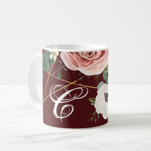 11 Oz. Kaffee Tasse Geometrische Gartenanlage Rose