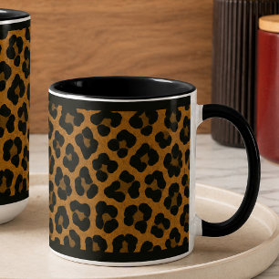 11 OZ. KAFFEE-TASSE - "LEOPARD PRINT" TASSE