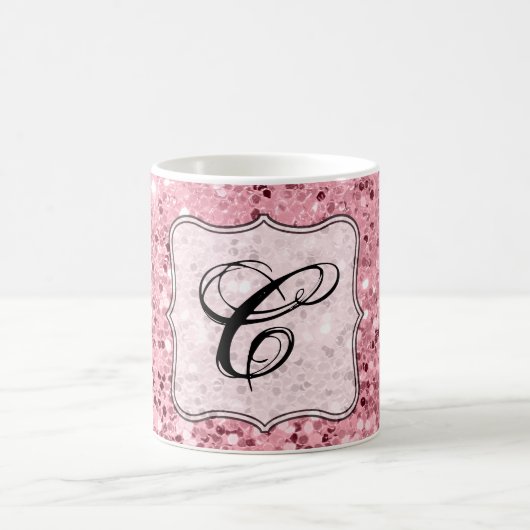 11 Oz. Kaffee Tasse Rose Gold Glitzer (Mittel)