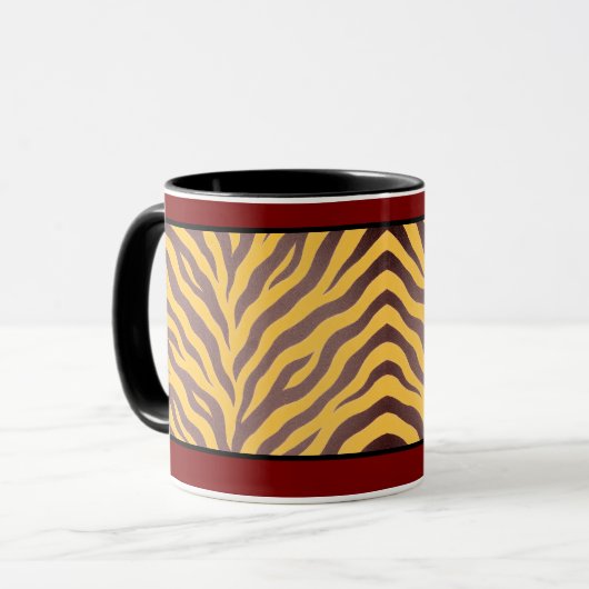 11 OZ. KAFFEE-TASSE - "ZULU PRINT" TASSE (Vorderseite Links)