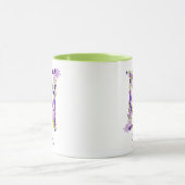 11 oz Lavender Lila Mit Monogramm Kaffee Tasse (Zentrum)