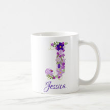 11 oz Lavender Lila Mit Monogramm Kaffee Tasse