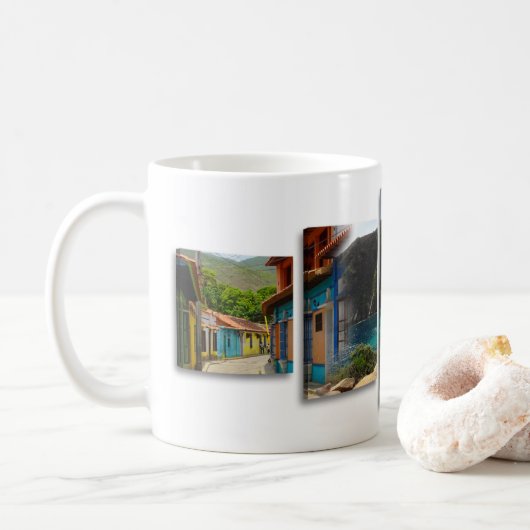 11 Oz Mug Gift for Those Who Love Venezuela Kaffeetasse (Mit Donut)