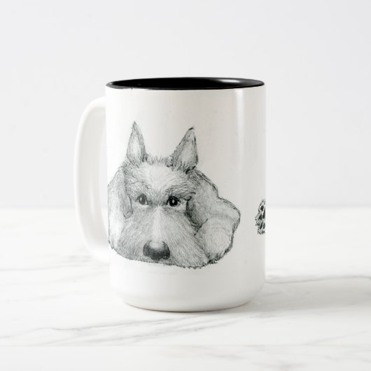 11 oz Scottie Tasse (Vorderseite Links)