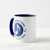 11 oz Tasse Berührung des Kaffees lebt eine Note z (Vorderseite Links)