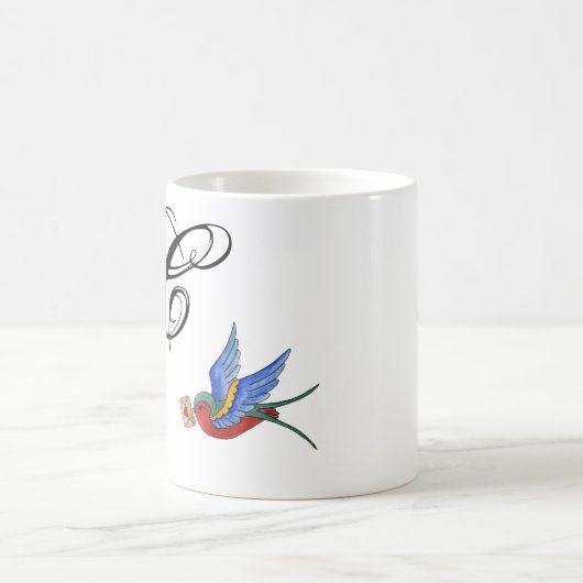 11 Oz. Tasse Bird Tattoo Sparrow (Mittel)