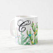 11 Oz. Tasse Boho Llama Bohemisch Cacti (Vorderseite Links)