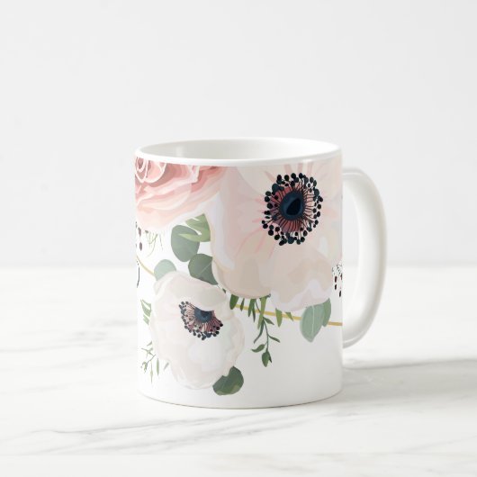 11 Oz. Tasse Geometric Garden Rose Anemone (VorderseiteRechts)