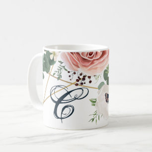 11 Oz. Tasse Geometric Garden Rose Anemone