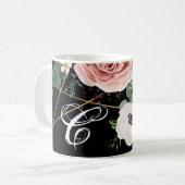 11 Oz. Tasse Geometric Garden Rose Black (Vorderseite Links)