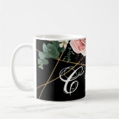 11 Oz. Tasse Geometric Garden Rose Black (Links)