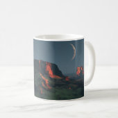 11 oz Tasse mit "Desert Monuments"-Bild (VorderseiteRechts)