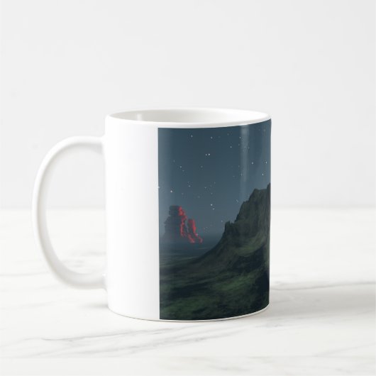 11 oz Tasse mit "Desert Monuments"-Bild (Links)