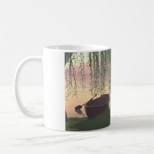 11 oz Tasse mit "Unter den Weiden" Bild (Links)