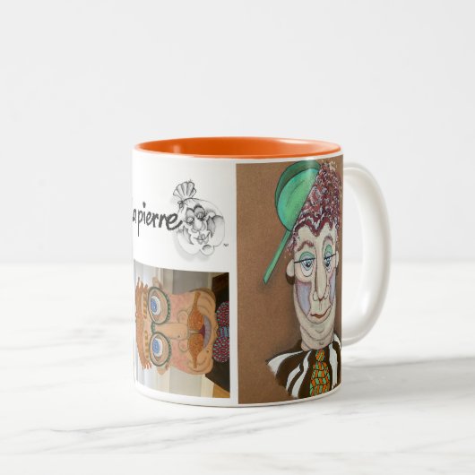 11 oz Whimsical Face Tasse (VorderseiteRechts)