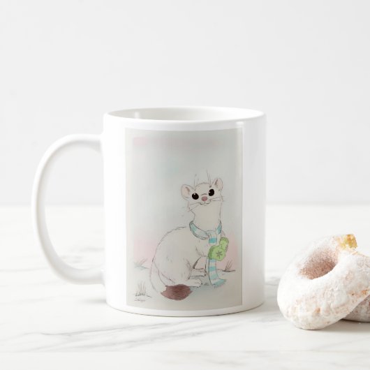 11 oz Winter Weasel Dankbarkeit Tasse (Mit Donut)