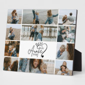 11 Personalized Best Aunt Photo Collage Fotoplatte (Seite)