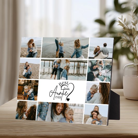 11 Personalized Best Aunt Photo Collage Fotoplatte