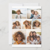 11 Photos - 4 Front, 7 Back - Black Text on White Einladung (Rückseite)