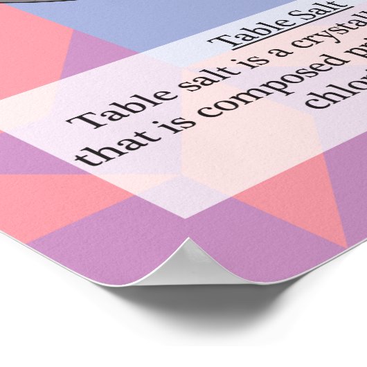 11. Regelmäßige Natrium- (Na) Tabelle der Elemente Poster (Ecke)