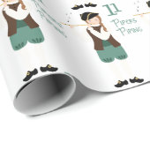 11 Rohrleitungen Geschenkpapier (Rolleneckpunkt)