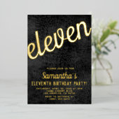 11. Rose Gold Geburtstagsfoil Einladung (Stehend vorne)