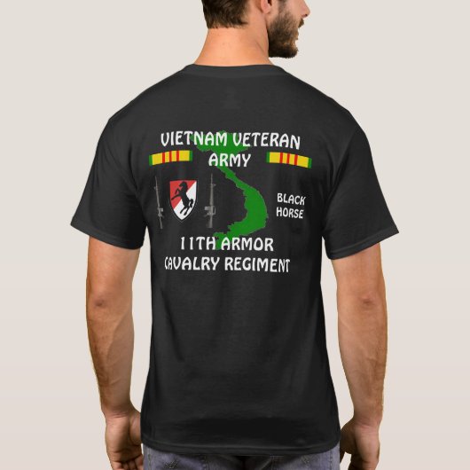 11. Rüstungs-Kavallerie-Regiment-Vietnam-T - Shirt (Rückseite)