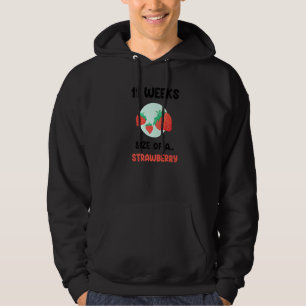 11 Schwangerschaftsgröße einer Erdbeere Niedlicher Hoodie