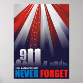 11. September 11. Vergessen Sie Poster nie (Vorne)