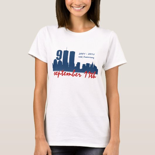 11. September 11. WTC - Ladys Ringer T - Shirt (Vorderseite)