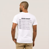 11. September 2001 Zeitachse-Erinnerung T-Shirt (Schwarz voll)