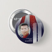 11. September - 9/11 WTC ErinnerungsFoto-Buttone Button (Vorne & Hinten)