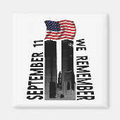 11. September Erinnern wir uns Gedenktribut Magnet (Vorne)