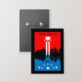 11. September Gedenktag Button (Vorderseite/Rückseite)