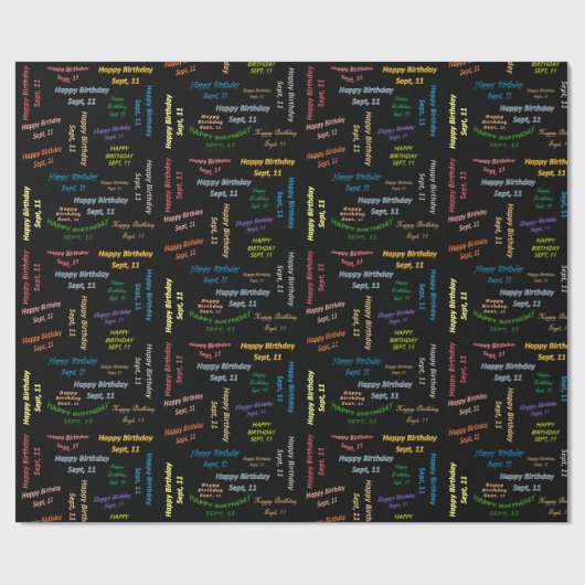 11. September Geschenkpapier (Flach)