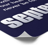 11. September - Großes Erinnerungsposter Poster (Ecke)