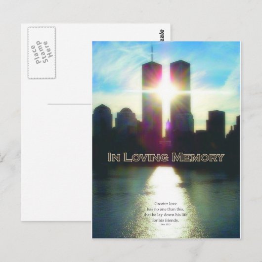 11. September in Loving Memory Postkarte (Vorne/Hinten)