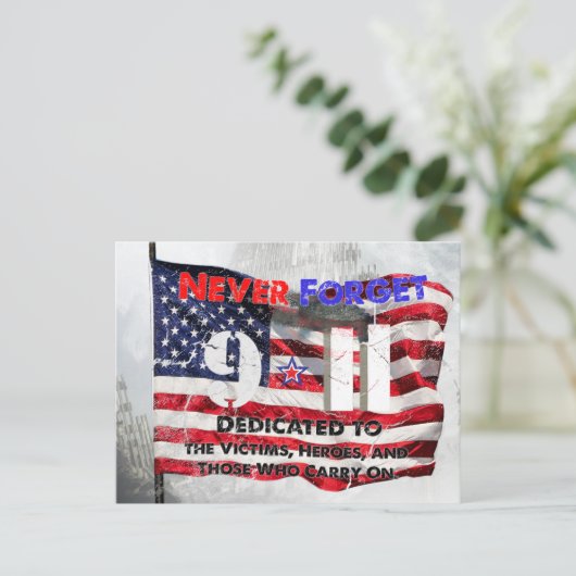 11. September Postkarte (Stehend Vorderseite)