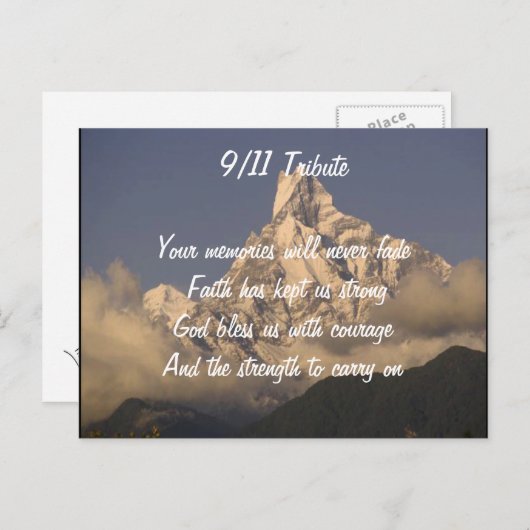 11. September Postkarte (Vorne/Hinten)