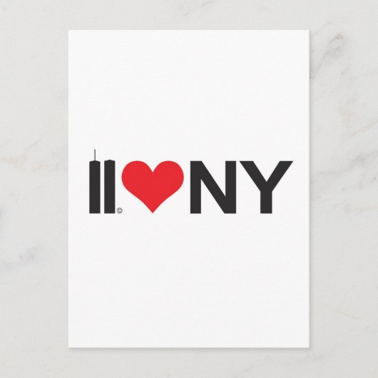 11. September Twin Towers Liebe NY Postkarte (Vorderseite)