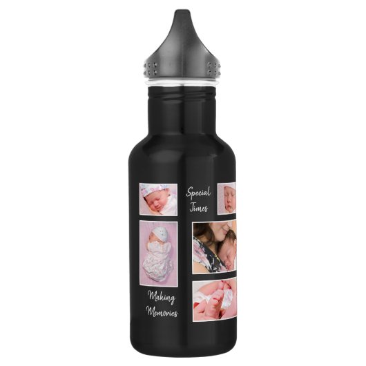 11 Sonderzeiten für Erinnerungen von Fotosammlunge Edelstahlflasche (Links)